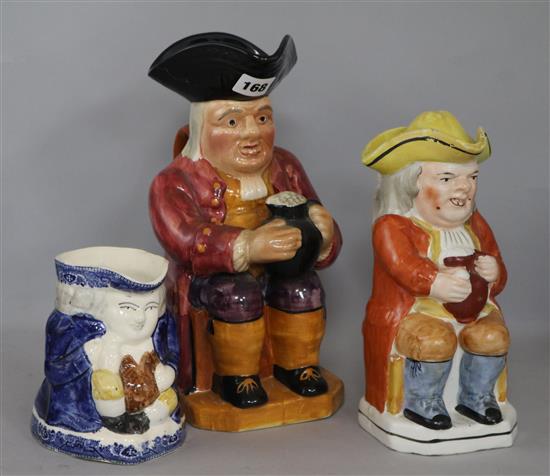 Three Toby jugs